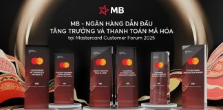 MB được Mastercard vinh danh là ngân hàng dẫn đầu về tăng trưởng chi tiêu quốc tế