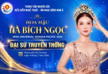 Hoa hậu Hà Bích Ngọc – Miss Universal Woman Pacific 2025 được bổ nhiệm Đại sứ Truyền thông Trung tâm Nghiên cứu Biểu diễn Nghệ thuật – Âm nhạc Đông Nam Á